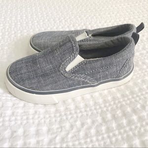Baby Gap Chambray Slip On Shoes Toddler Boys Size 6